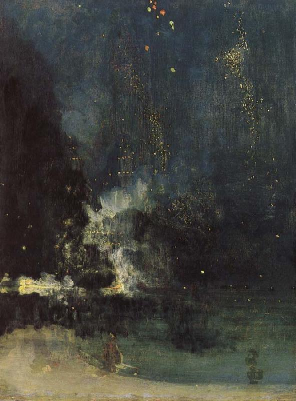James Abbott Mcneill Whistler Nocturne in Black and Gold Germany oil painting art
